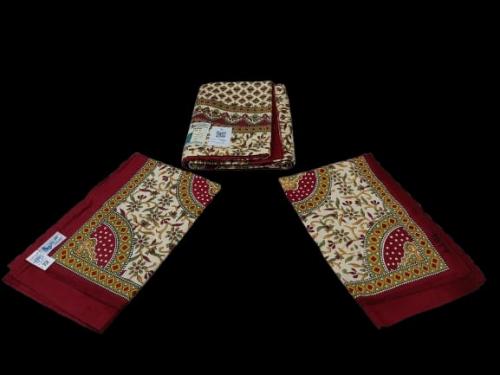 BEDSHEET JAIPUR PRINTED 72X100 2 PILLOW COVER